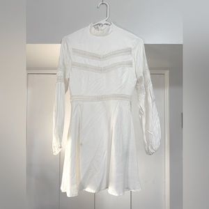 White summer graduation dress